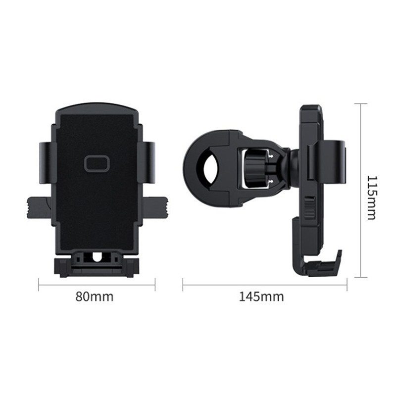 Mootorratta juhtraua telefonihoidik jalgrattale 360° pöördega Reguleeritav mobiiltelefoni kronstein nutitelefoni aluse navigeerimiskinnitus