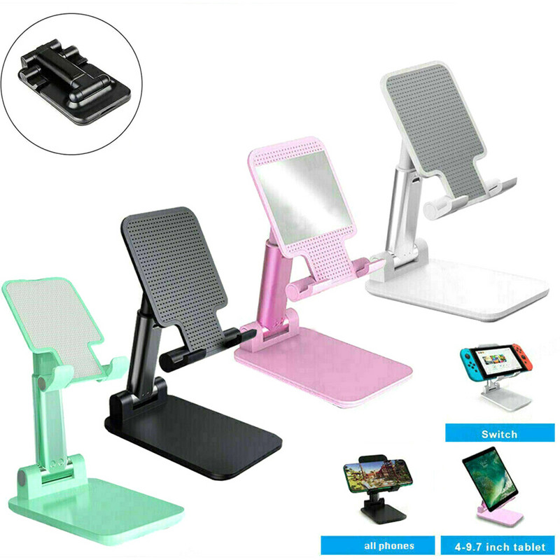 Universaalne lauaarvuti mobiiltelefoni hoidik Kokkupandav lauatelefoni lauaalus IPhone IPadi reguleeritavale tahvelarvutihoidjale