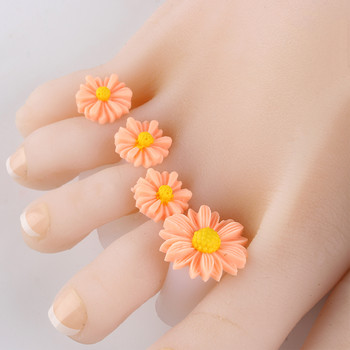 8 τμχ Διαχωριστικό νυχιών σιλικόνης Διαιρέτης ποδιών Daisy Flower Charming Design Form Salon Manicure Pedicure Care Nail Art