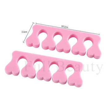 10/20 Pairs Pink Soft Sponge Singer Toe Separator For Nail Art Practice Μανικιούρ Διαιρέτης Πεντικιούρ Θήκη Gel UV Polish Tools Αφρός