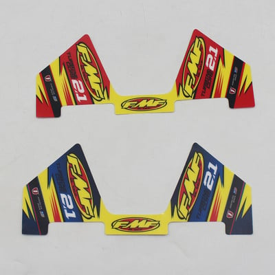 Autocolant FMF 2T Autocolant pentru țeavă de toba de eșapament pentru motociclete Impermeabil (29cm X 12cm) Universal pentru motociclete Mașini