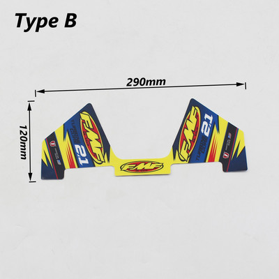 FMF kleebis 2T mootorratta väljalaske summuti toru kleebised veekindlad (29 cm x 12 cm) universaalsed mootorrataste autodele