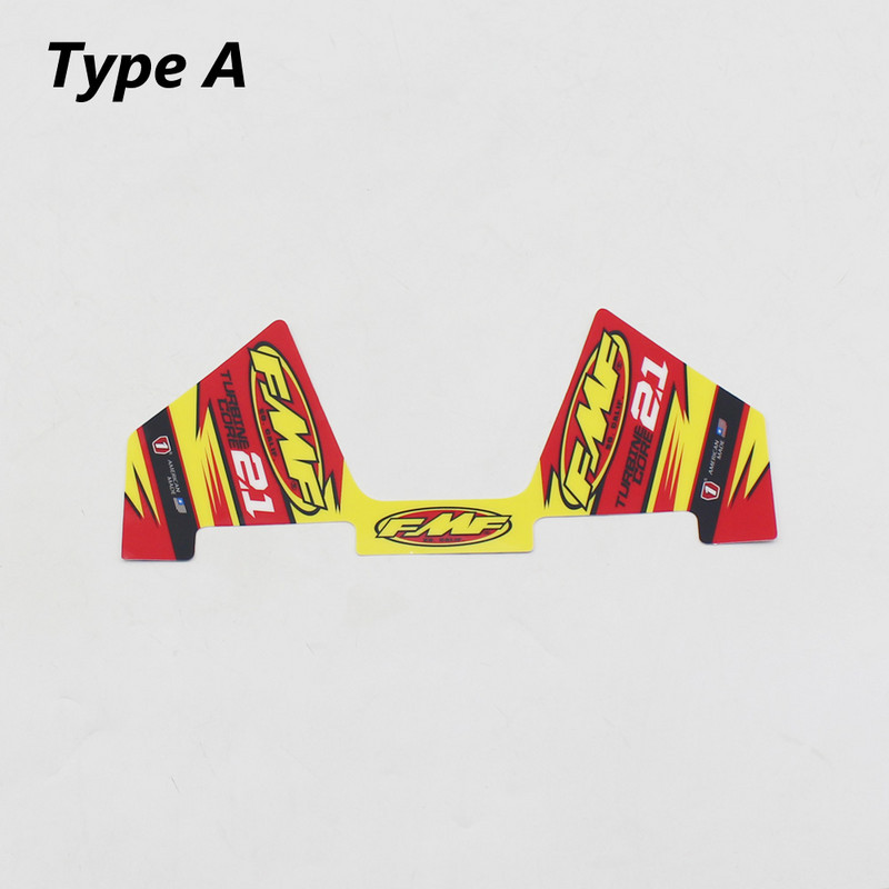 Autocolant FMF 2T Autocolant pentru țeavă de toba de eșapament pentru motociclete Impermeabil (29cm X 12cm) Universal pentru motociclete Mașini