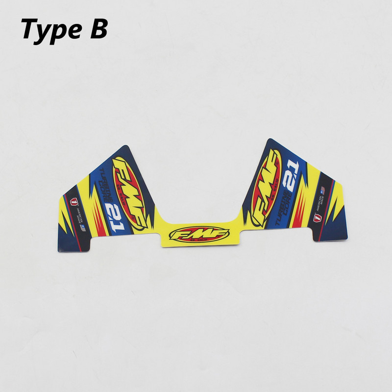 Autocolant FMF 2T Autocolant pentru țeavă de toba de eșapament pentru motociclete Impermeabil (29cm X 12cm) Universal pentru motociclete Mașini