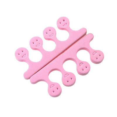 2 vnt./1 pora Nauji mieli saldainio spalvos Eva kojų pirštų skirstytuvas pirštų skirstytuvas medvilnės nagų įrankio priedai