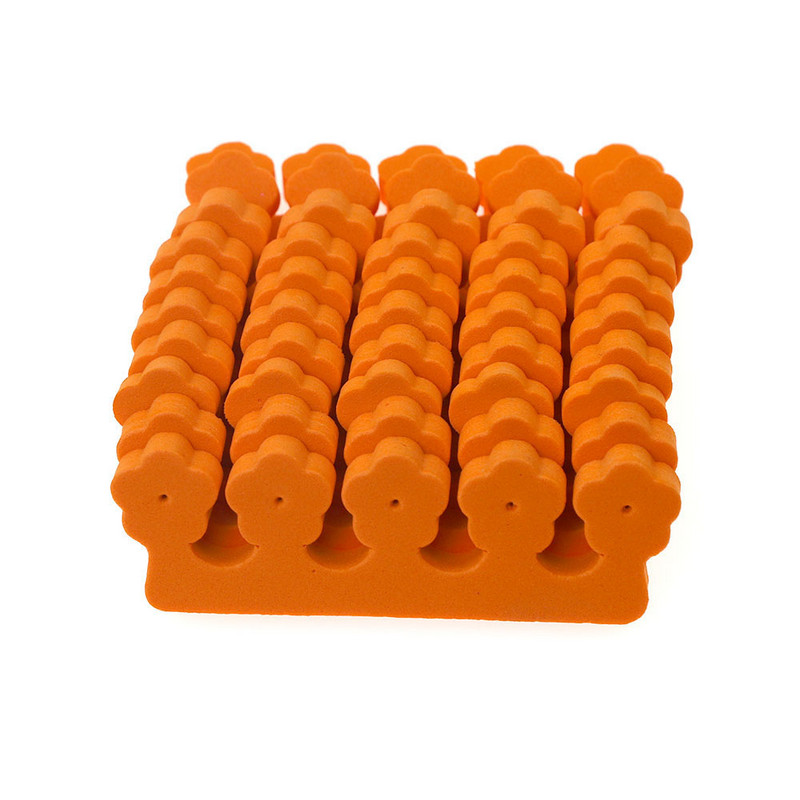 2 vnt./1 pora Nauji mieli saldainio spalvos Eva kojų pirštų skirstytuvas pirštų skirstytuvas medvilnės nagų įrankio priedai