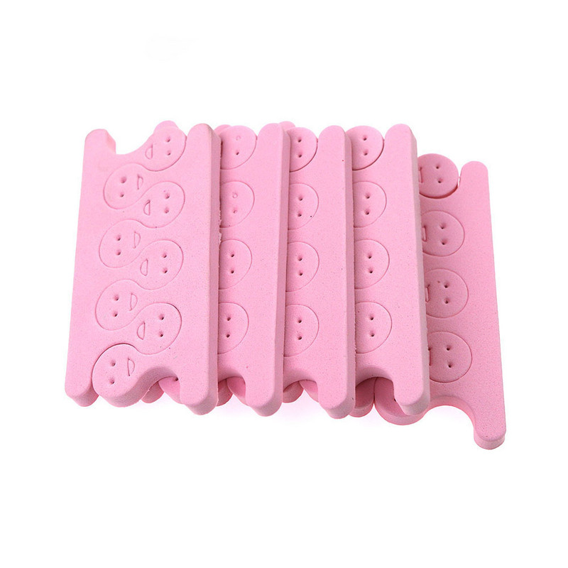 2 vnt./1 pora Nauji mieli saldainio spalvos Eva kojų pirštų skirstytuvas pirštų skirstytuvas medvilnės nagų įrankio priedai