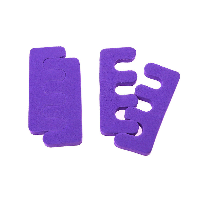 2 vnt./1 pora Nauji mieli saldainio spalvos Eva kojų pirštų skirstytuvas pirštų skirstytuvas medvilnės nagų įrankio priedai