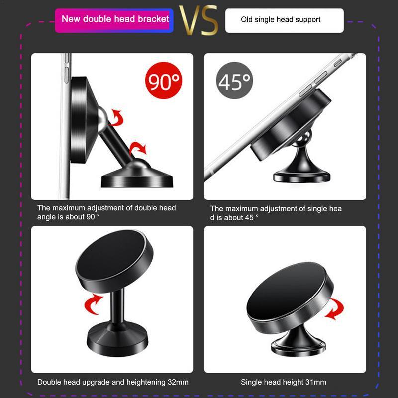 Suport magnetic pentru telefon pentru mașină Suport pentru mașină Suport universal pentru telefon pentru mașină Suport pentru telefon mobil Suport pentru mașină cu magneți puternici