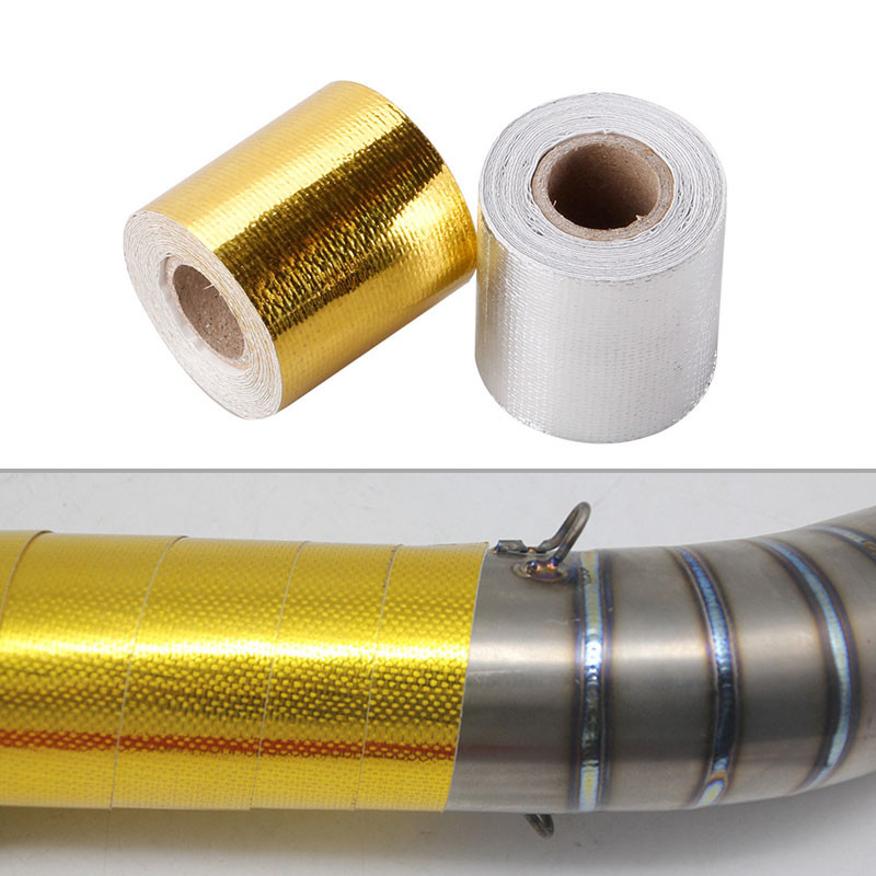 5/10M zlatna toplinska ispušna traka dovod zraka toplinska izolacija zaštitni omotač reflektirajuća toplinska barijera visoke temperature samoljepljiva