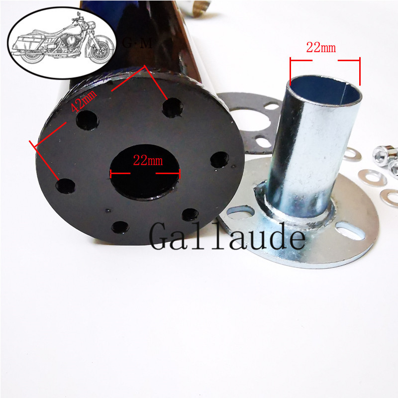 22 mm universalus metalinis 60 x 200 mm lenktyninis išmetimo duslintuvas, duslintuvas, 2 taktų motociklo išmetimo vamzdis