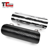 Tobă de eșapament cromată pentru motocicletă, țeavă de protecție termică, capac de protecție pentru Honda Shadow 600 750 1110 Aero Spirit VTX1300 XTX1800 VT750C