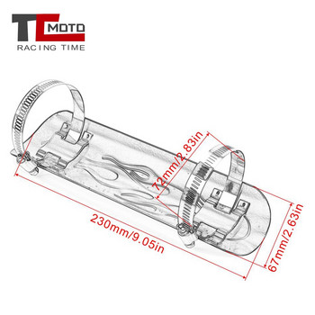 Προστατευτικό καλύμματος θερμότητας σωλήνα εξάτμισης χρωμίου μοτοσικλέτας για Honda Shadow 600 750 1110 Aero Spirit VTX1300 XTX1800 VT750C