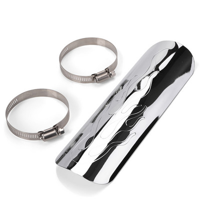 Tobă de eșapament cromată pentru motocicletă, țeavă de protecție termică, capac de protecție pentru Honda Shadow 600 750 1110 Aero Spirit VTX1300 XTX1800 VT750C