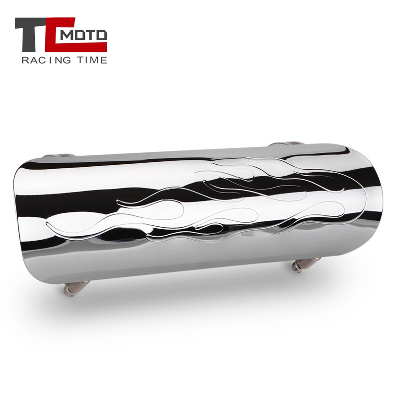 Tobă de eșapament cromată pentru motocicletă, țeavă de protecție termică, capac de protecție pentru Honda Shadow 600 750 1110 Aero Spirit VTX1300 XTX1800 VT750C