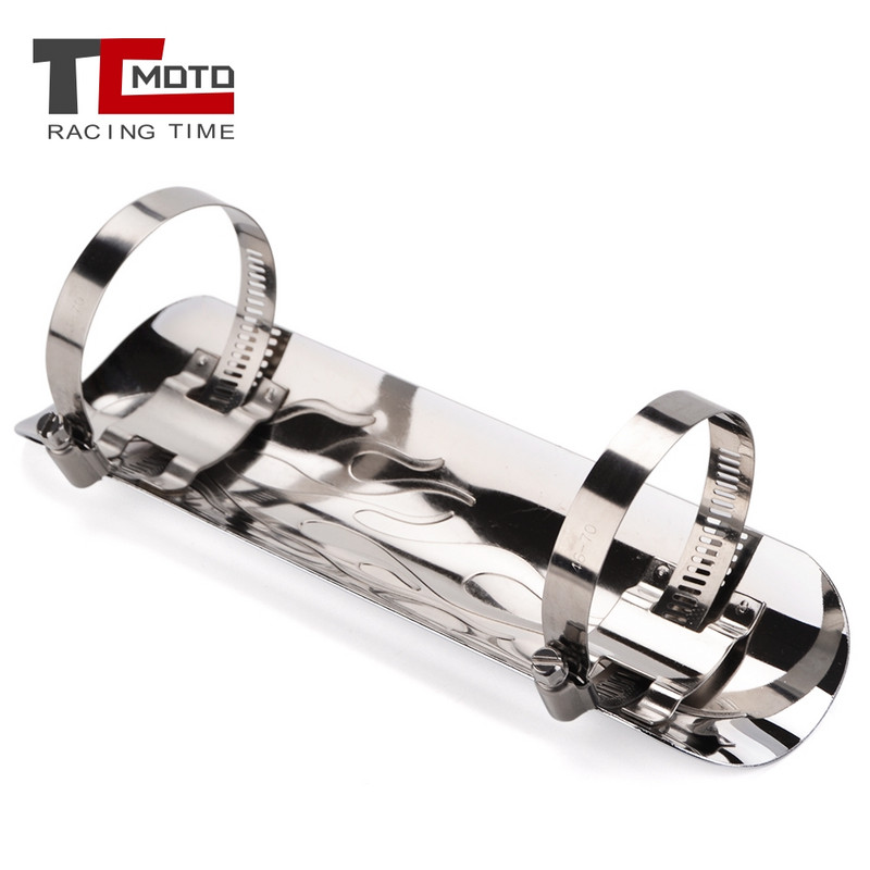 Tobă de eșapament cromată pentru motocicletă, țeavă de protecție termică, capac de protecție pentru Honda Shadow 600 750 1110 Aero Spirit VTX1300 XTX1800 VT750C