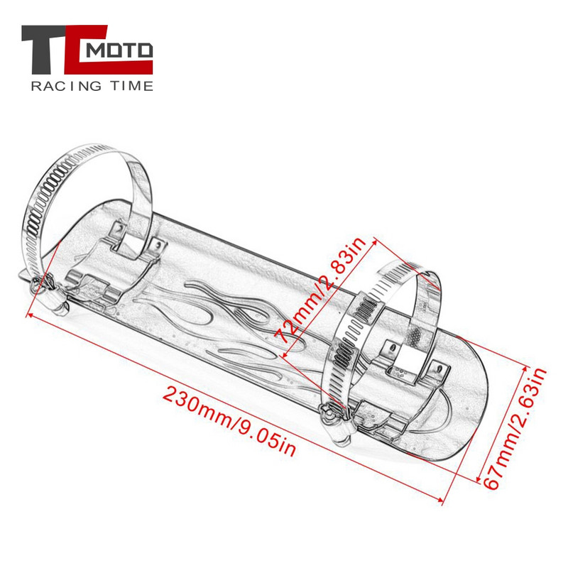 Tobă de eșapament cromată pentru motocicletă, țeavă de protecție termică, capac de protecție pentru Honda Shadow 600 750 1110 Aero Spirit VTX1300 XTX1800 VT750C