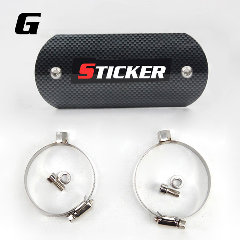 40–63 mm motociklo išmetimo vamzdžio šilumos skydo dangčio apsauga, apsauga nuo nuplikimo, skirta CBR500 Z900 MT07 RC390 R3 GSXR750 FZ1N