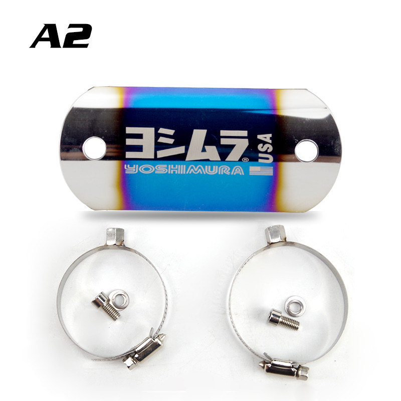 40–63 mm motociklo išmetimo vamzdžio šilumos skydo dangčio apsauga, apsauga nuo nuplikimo, skirta CBR500 Z900 MT07 RC390 R3 GSXR750 FZ1N