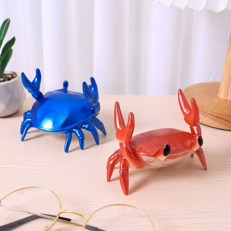 BLUEKAKA Cute Crab Držač za Smartphone Pan Glassess Phone Držač Stolni stalak Kreativni nosač za gledanje filmova uživo