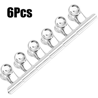 6/12 komada srebrne C zakrivljene kopče za nokte od nehrđajućeg čelika s akrilnim gelom Nail Art savjeti za ekstenzije Stezaljke za francusku manikuru