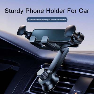 Стойки за държачи за мобилни телефони Регулируеми на 360 градуса Сигурно монтиране на вашия телефон върху отвор за въздух в автомобила Здрава стойка за мобилен телефон за кола