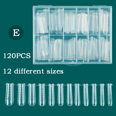 120/60 KOM. Umjetnički alati za oblikovanje noktiju za UV gel Brza izgradnja Obrasci za nadogradnju Gornji kalupi Dvostruki oblici Gornji oblici za kalupe za nokte