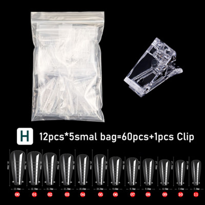 120/60 KOM. Umjetnički alati za oblikovanje noktiju za UV gel Brza izgradnja Obrasci za nadogradnju Gornji kalupi Dvostruki oblici Gornji oblici za kalupe za nokte