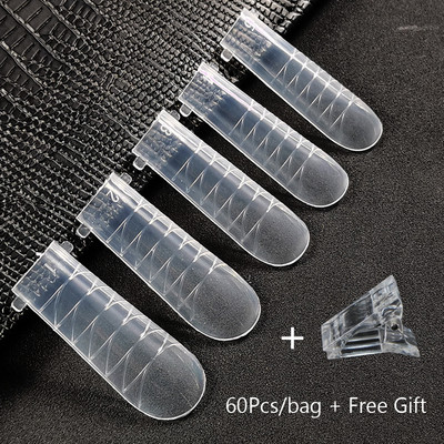 120/60 KOM. Umjetnički alati za oblikovanje noktiju za UV gel Brza izgradnja Obrasci za nadogradnju Gornji kalupi Dvostruki oblici Gornji oblici za kalupe za nokte