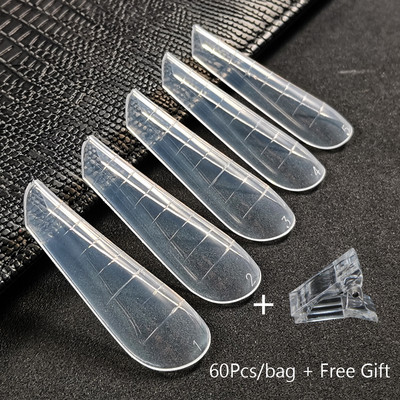 120/60 KOM. Umjetnički alati za oblikovanje noktiju za UV gel Brza izgradnja Obrasci za nadogradnju Gornji kalupi Dvostruki oblici Gornji oblici za kalupe za nokte