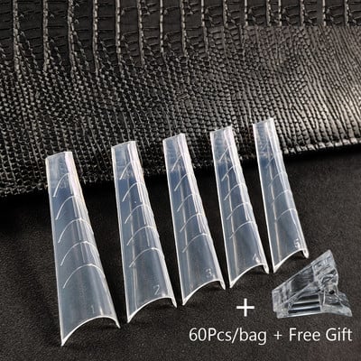 120/60 KOM. Umjetnički alati za oblikovanje noktiju za UV gel Brza izgradnja Obrasci za nadogradnju Gornji kalupi Dvostruki oblici Gornji oblici za kalupe za nokte