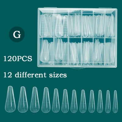 120/60 KOM. Umjetnički alati za oblikovanje noktiju za UV gel Brza izgradnja Obrasci za nadogradnju Gornji kalupi Dvostruki oblici Gornji oblici za kalupe za nokte
