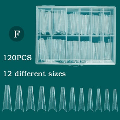 120/60 KOM. Umjetnički alati za oblikovanje noktiju za UV gel Brza izgradnja Obrasci za nadogradnju Gornji kalupi Dvostruki oblici Gornji oblici za kalupe za nokte