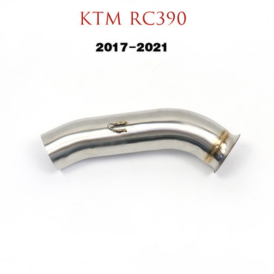 Pentru KTM RC390 Duke 390 125 250 2017-2021 Țeavă de legătură mijlocie Esapament pentru motocicleta Toba de eșapament Modificare Tubul mijlociu Escape Moto Oțel inoxidabil