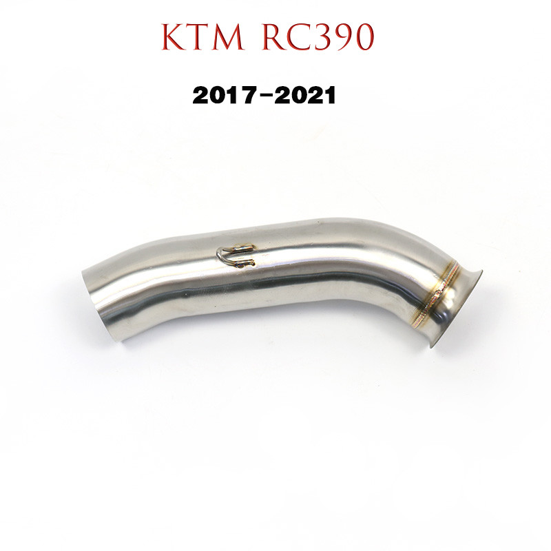 Για KTM RC390 Duke 390 125 250 2017-2021 Middle Link Pipe Exhaust Motorcycle Modify Muffler Mid Tube Escape Moto από ανοξείδωτο χάλυβα