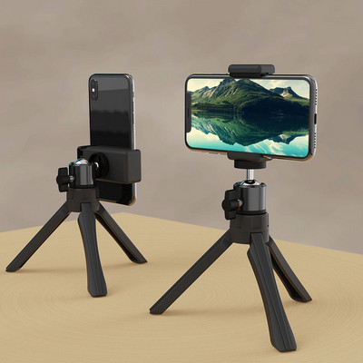 Portable Mini Desktop Metal Stand 3 Sections Projector Stand Tripod Camera Phone Holder