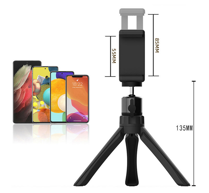 Mini suport metalic portabil pentru birou, cu 3 secțiuni, suport pentru proiector, trepied, cameră, telefon