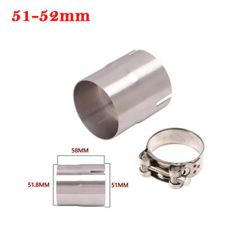 51mm σε 52mm 54MM 56MM 58MM 62MM Μοτοσικλέτα Yoshimura Exhaust Escape Convertor Adapter Link Pipe Reducer Tube Reducer 60mm Muffler Race
