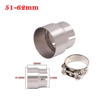 51mm σε 52mm 54MM 56MM 58MM 62MM Μοτοσικλέτα Yoshimura Exhaust Escape Convertor Adapter Link Pipe Reducer Tube Reducer 60mm Muffler Race