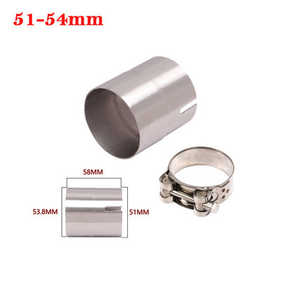 51 mm kuni 52 mm 54 mm 56 mm 58 mm 62 mm mootorratta Yoshimura väljalasketoru muunduri adapteri ühenduslüli toru toru reduktor 60 mm summuti võistlus