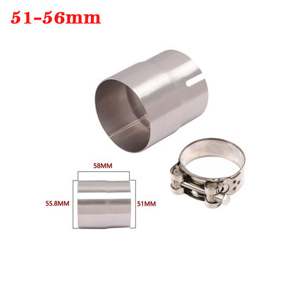 51 mm kuni 52 mm 54 mm 56 mm 58 mm 62 mm mootorratta Yoshimura väljalasketoru muunduri adapteri ühenduslüli toru toru reduktor 60 mm summuti võistlus
