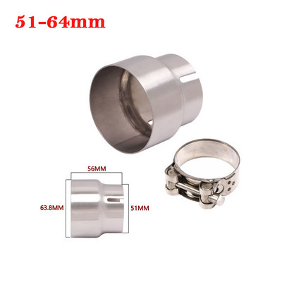 51 mm kuni 52 mm 54 mm 56 mm 58 mm 62 mm mootorratta Yoshimura väljalasketoru muunduri adapteri ühenduslüli toru toru reduktor 60 mm summuti võistlus