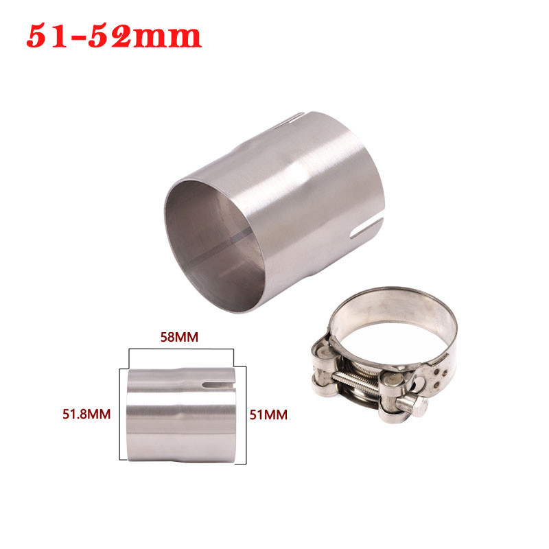 51mm la 52MM 54MM 56MM 58MM 62MM Motocicletă Yoshimura Evacuare Evacuare Convertor Adaptor Link Tube Tub Reductor 60mm Toba de eșapament Race