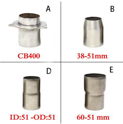 60mm do 51mm ispušni adapter za motocikle Reducirna konektorska cijev za 60mm ispušni 51-38mm adapter CB400 ZRX400 konektor