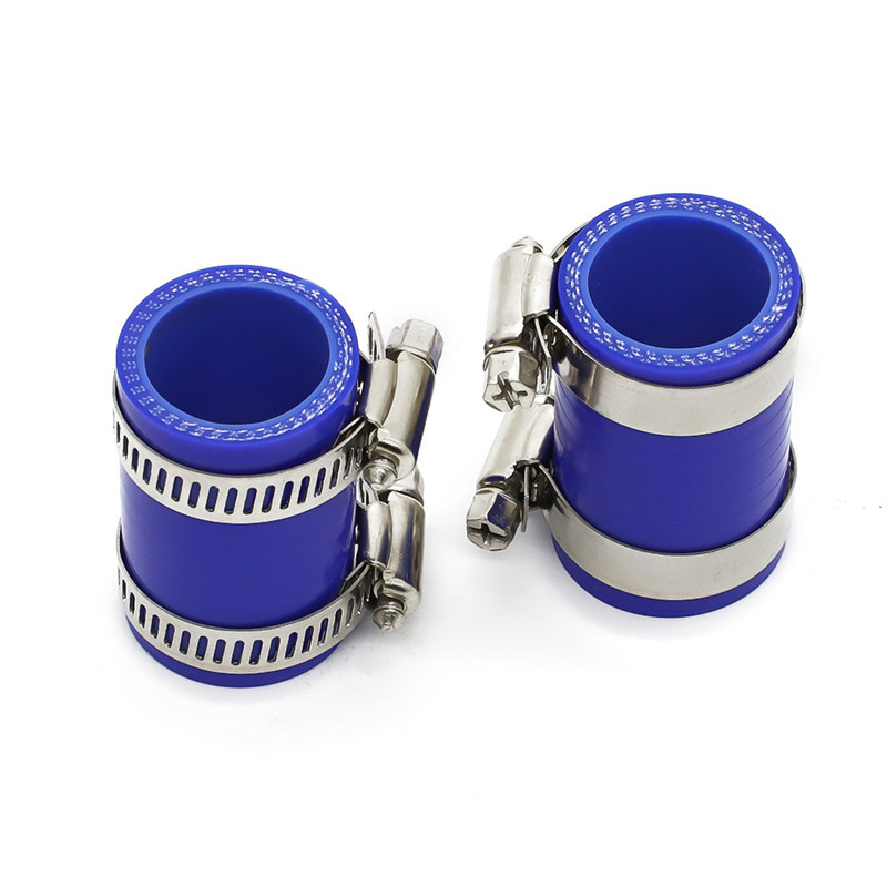 Pack-2 pentru Yamaha Banshee 87-06 Colieri de țeavă de eșapament Negru Se potrivește toți anii din fabrică Toomey FMF PC