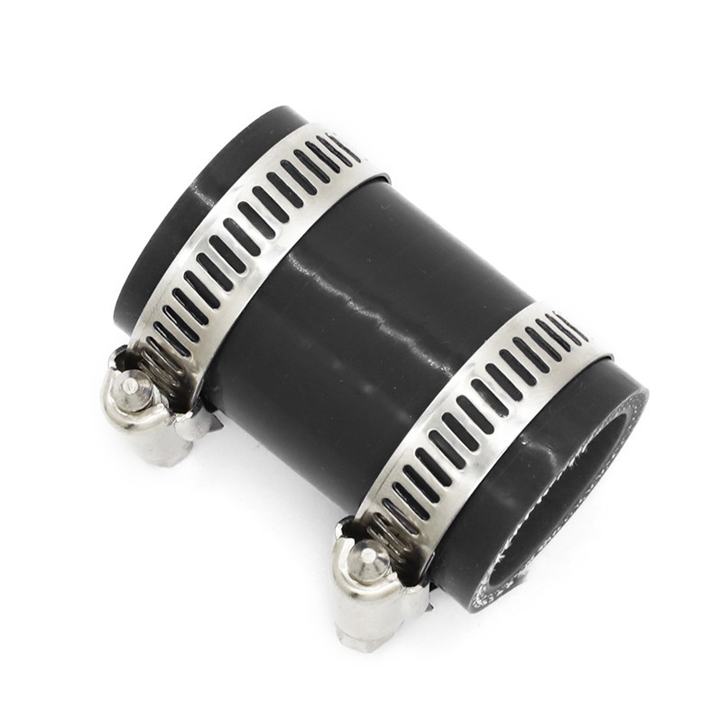 Pack-2 pentru Yamaha Banshee 87-06 Colieri de țeavă de eșapament Negru Se potrivește toți anii din fabrică Toomey FMF PC