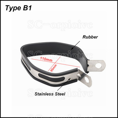 Ανοξείδωτο στήριγμα από ανοξείδωτο χάλυβα Σφιγκτήρας κρεμάστρα σταθερού δακτυλίου Βάση στήριξης για σιγαστήρα σωλήνα εξάτμισης μοτοσυκλέτας