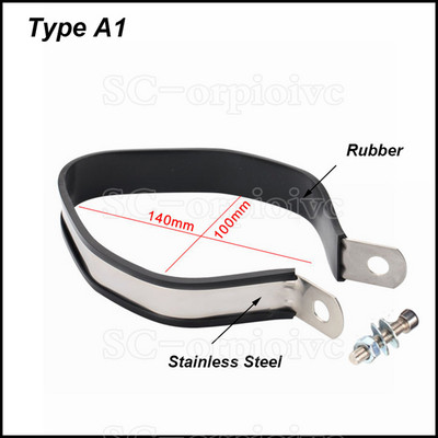 Ανοξείδωτο στήριγμα από ανοξείδωτο χάλυβα Σφιγκτήρας κρεμάστρα σταθερού δακτυλίου Βάση στήριξης για σιγαστήρα σωλήνα εξάτμισης μοτοσυκλέτας