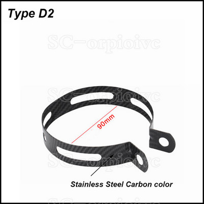 Ανοξείδωτο στήριγμα από ανοξείδωτο χάλυβα Σφιγκτήρας κρεμάστρα σταθερού δακτυλίου Βάση στήριξης για σιγαστήρα σωλήνα εξάτμισης μοτοσυκλέτας