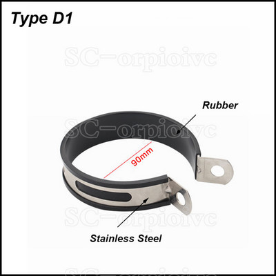 Ανοξείδωτο στήριγμα από ανοξείδωτο χάλυβα Σφιγκτήρας κρεμάστρα σταθερού δακτυλίου Βάση στήριξης για σιγαστήρα σωλήνα εξάτμισης μοτοσυκλέτας